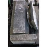 Large Marble Column with base and top for Statue or Sundial