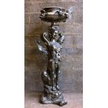 Fantastical Steel Sphinx Urn / Water Feature