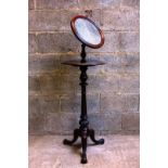 Victorian Adjustable Pedestal Shaving Make Up Mirror and Stand