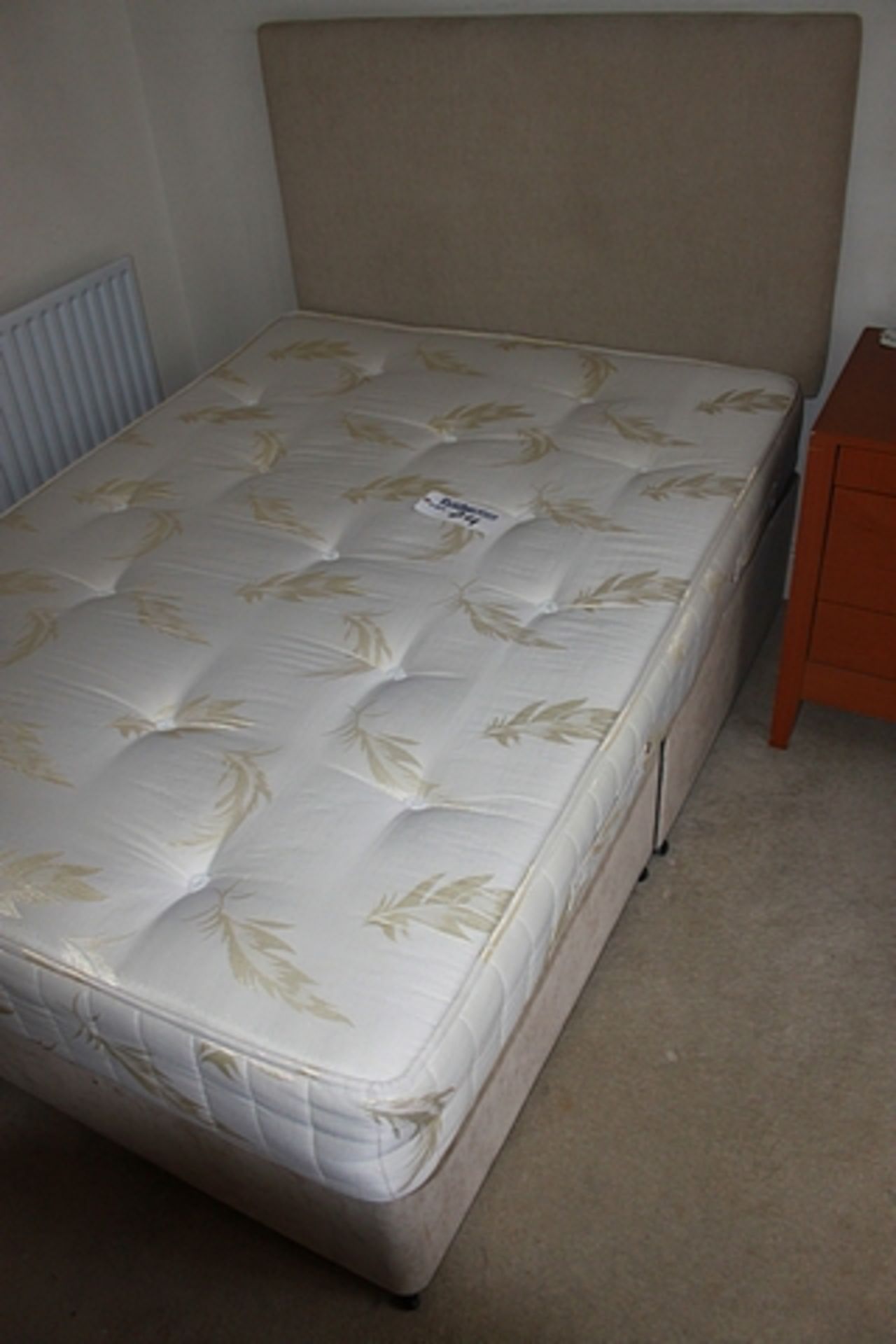 Tendersleep mattress divan base and headboard 1350mm x 1900mm - Image 2 of 2