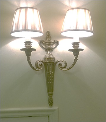 A pair twin arm candle wall sconce Georgian style Room812Lift out charge 10