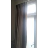 A single drape lined curtain panel Room107Lift out charge 5