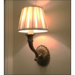 A pair antiqued brass single wall sconce Room207Lift out charge 10