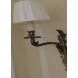 3 x antiqued brass single wall sconce leaf pattern Room808Lift out charge 10