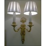 A pair twin arm candle wall sconce Georgian style Room109Lift out charge 10