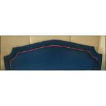 Cavendish upholstered headboard with dome shaped top piping detail Room108Lift out charge 5