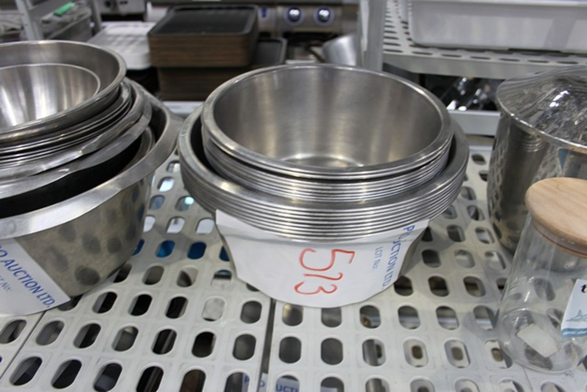 Various stainless steel bowls