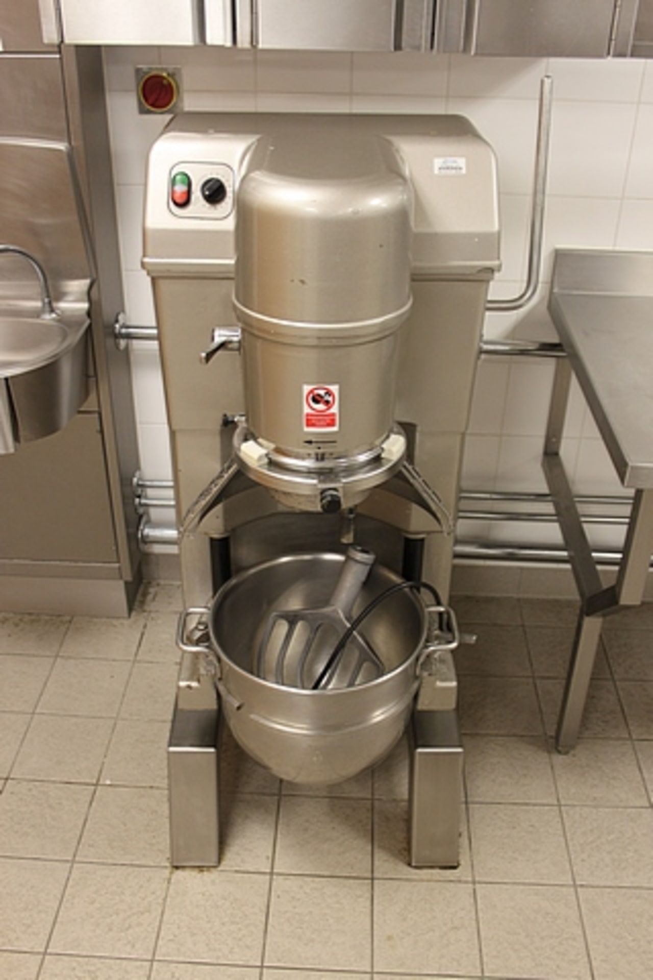 Hobart HSM30 S/N 97-0173-316 30 litre planetary mixer complete with whisk, paddle and bowl
