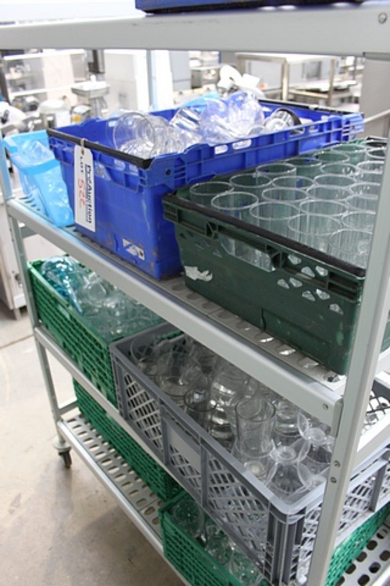 a large quantity of various glassware