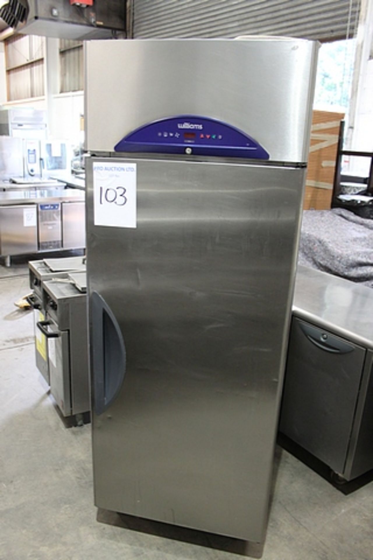 Williams Refrigeration HG1TSS vertical stainless steel refrigerator temperature range +1/+4°C GP 467