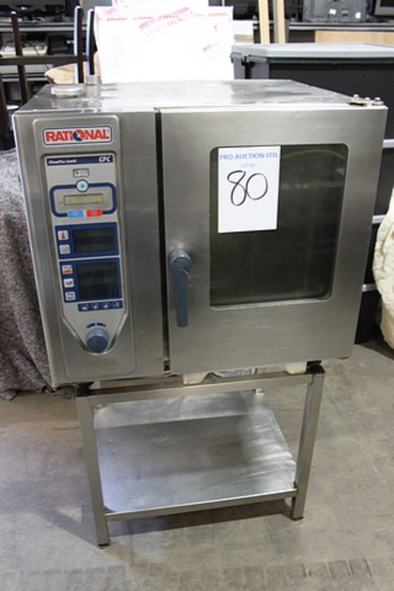 Rational CPC61 six grid combi oven and stand 10kW electric 6 grid 903mm x 773mm x 832 mm