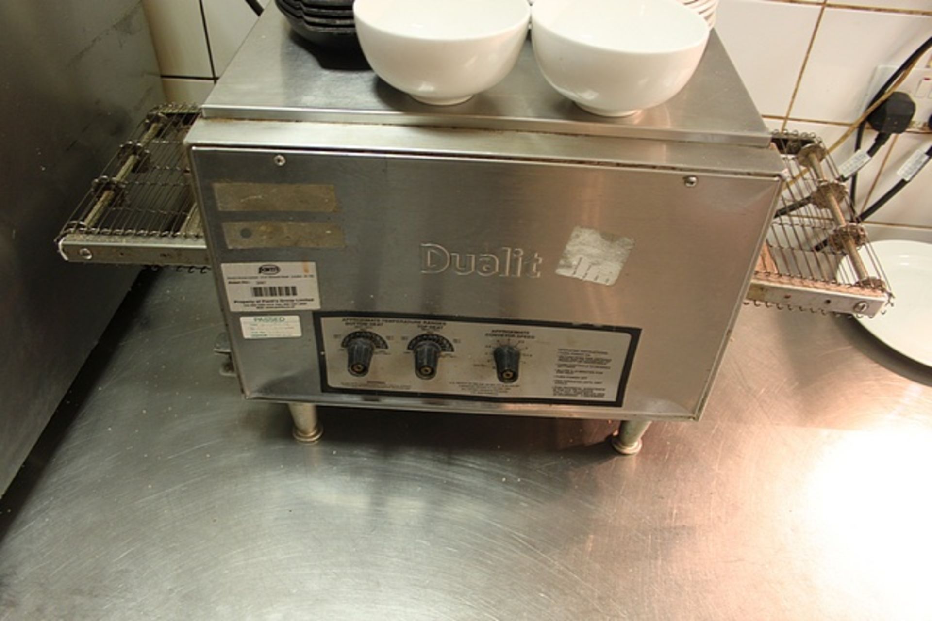 Dualit commercial stainless steel conveyor toaster model BM2-210HX