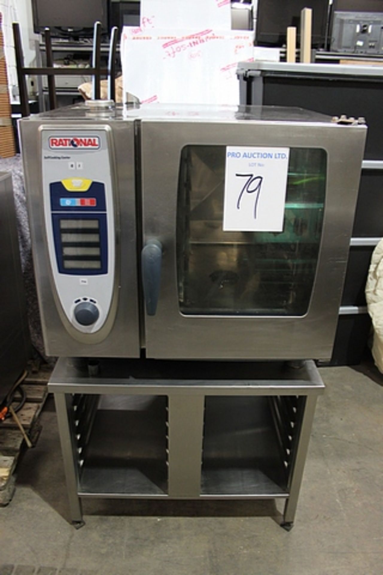 Rational SCC61 6 grid electric combi oven and stand 9 unique self-cooking & 3 combi modes 6 point