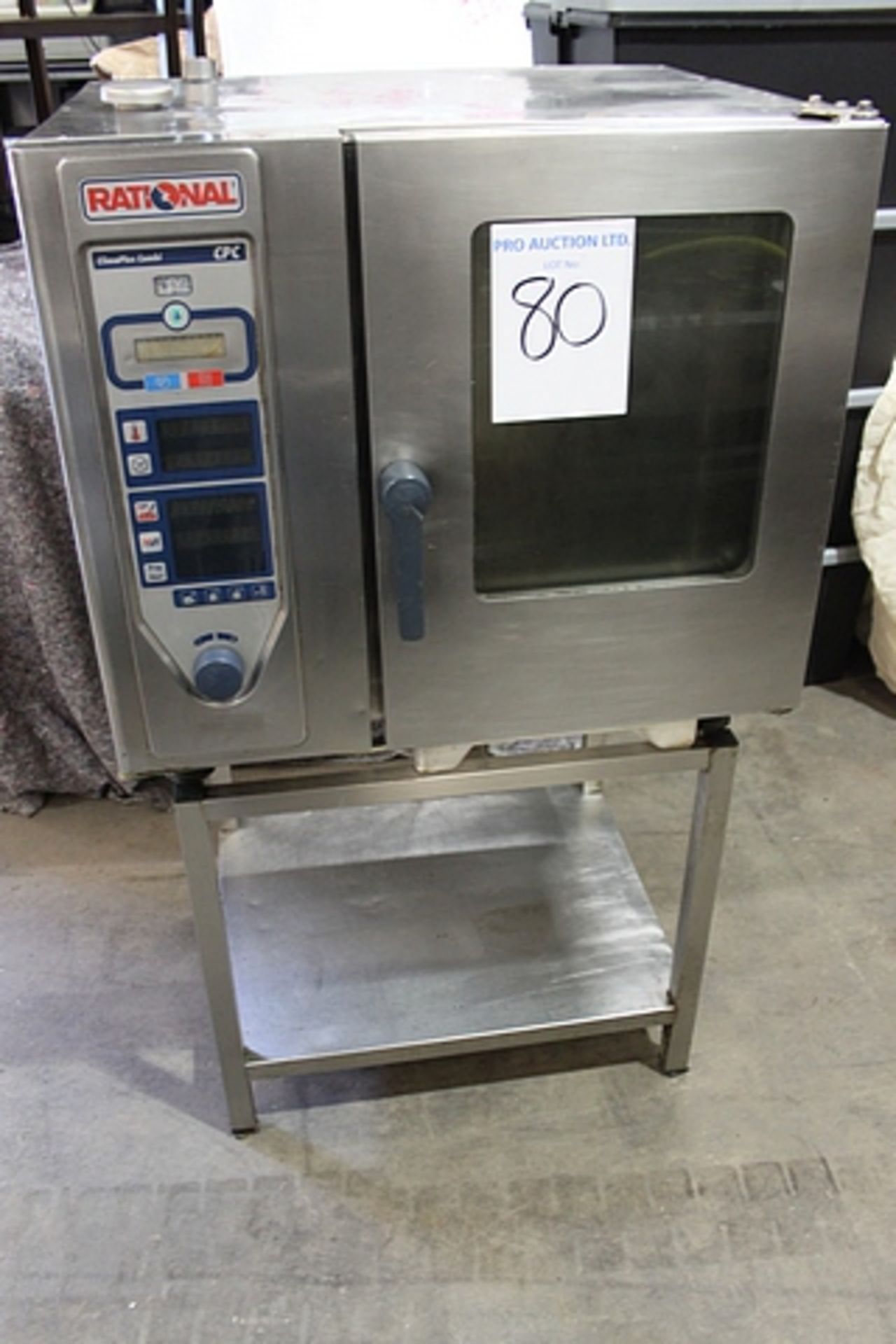 Rational CPC61 six grid combi oven and stand 10kW electric 6 grid 903mm x 773mm x 832 mm - Image 2 of 4