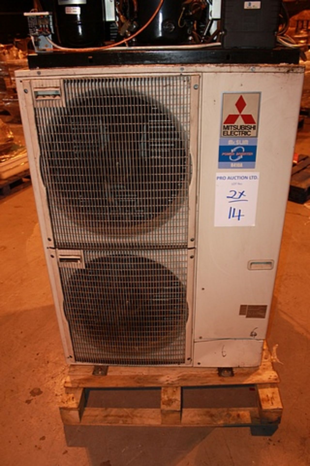 2 x Mitusbishi PUHZ-P=RP125YKA split-type, heat pump air conditioner outdoor unit 3 phase 50Hz, 400V