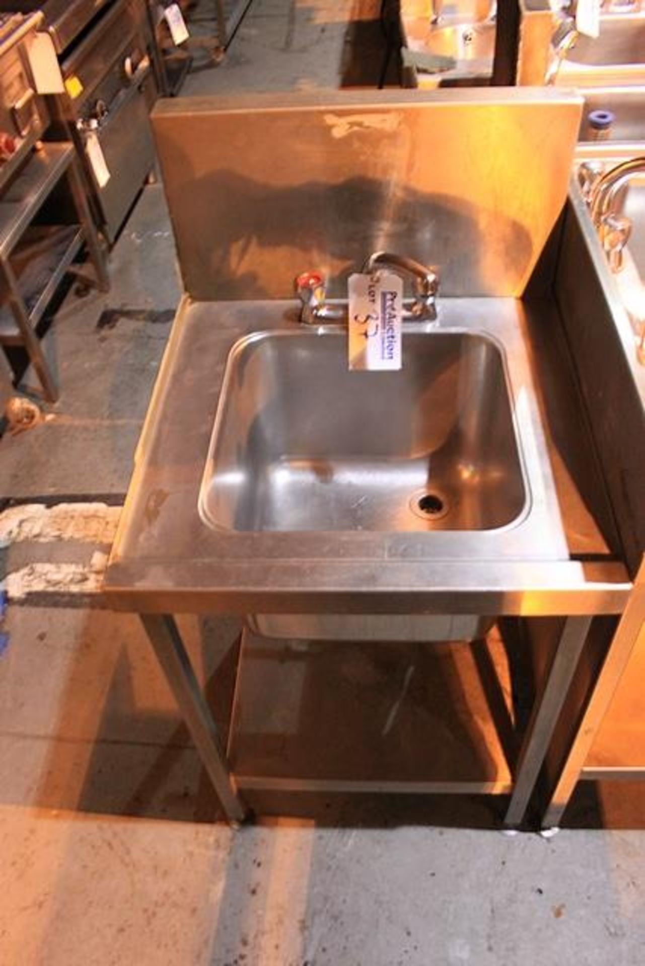 Stainless steel utensil sink 600mm