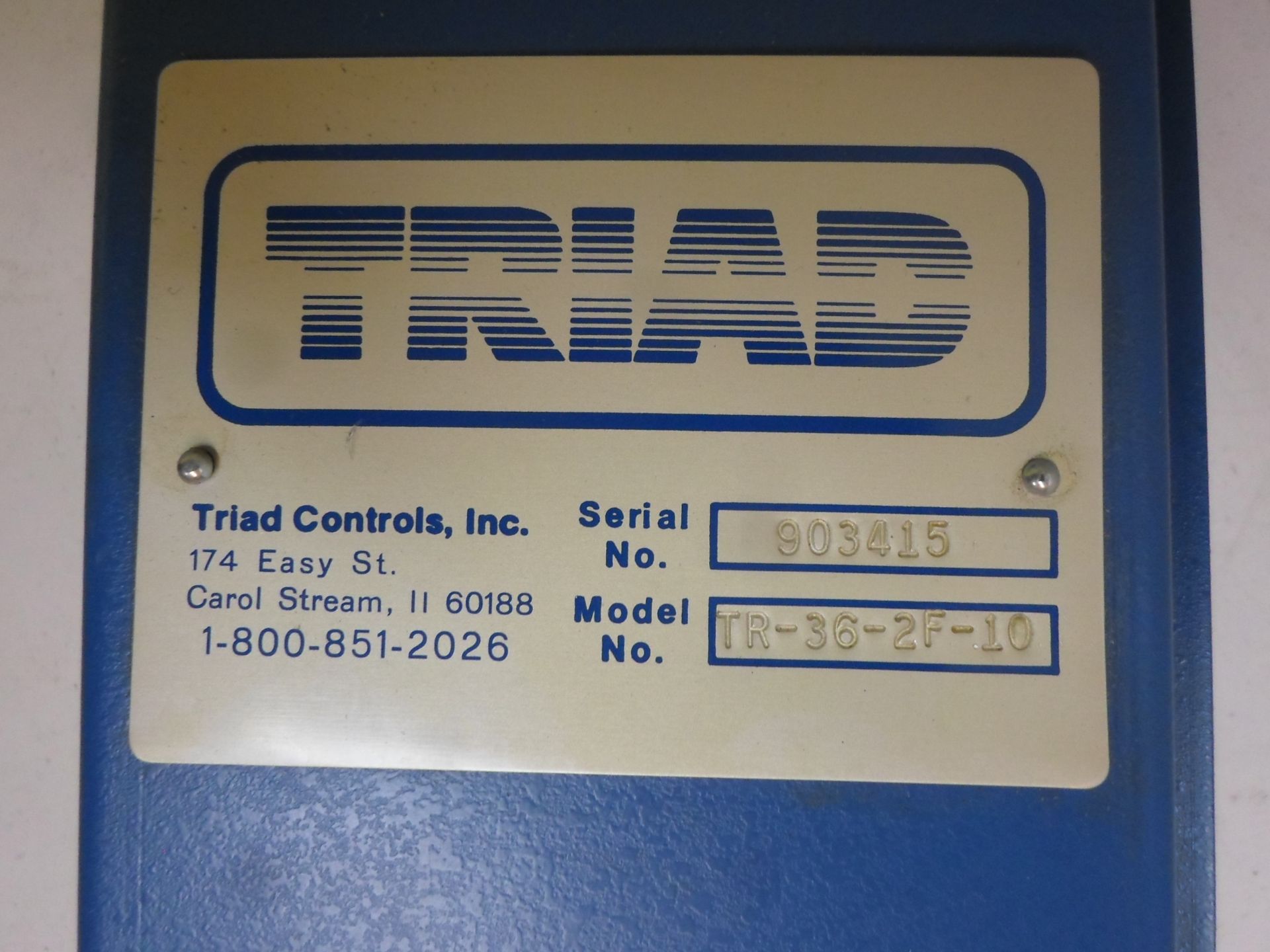 TRIAD TR-36-2F-10 LIGHT CURTIAN - Image 2 of 2