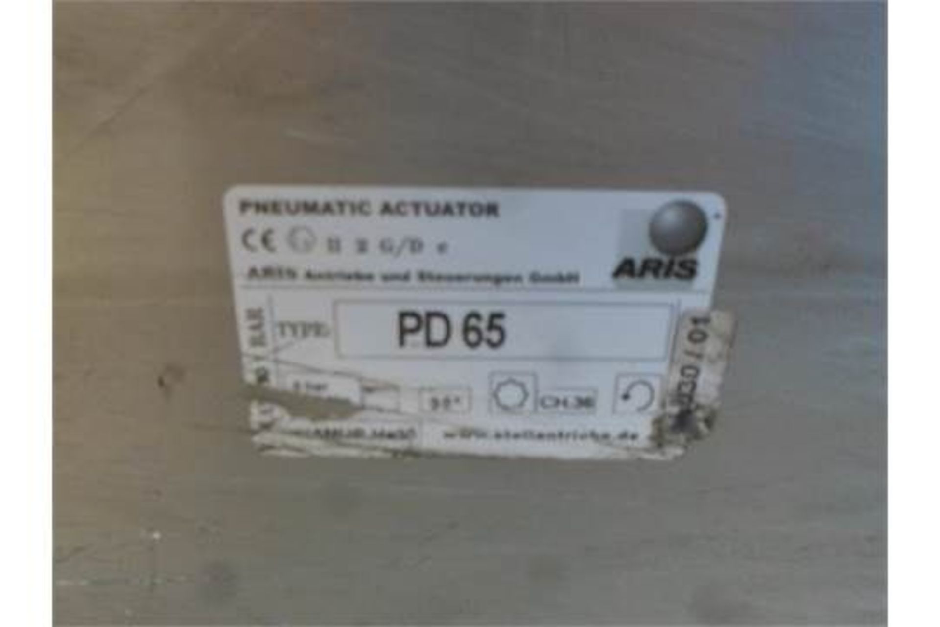 UNUSED ARIS Pneumatic Rotary Valve Actuator PD 65 Position Indicator - Image 2 of 2