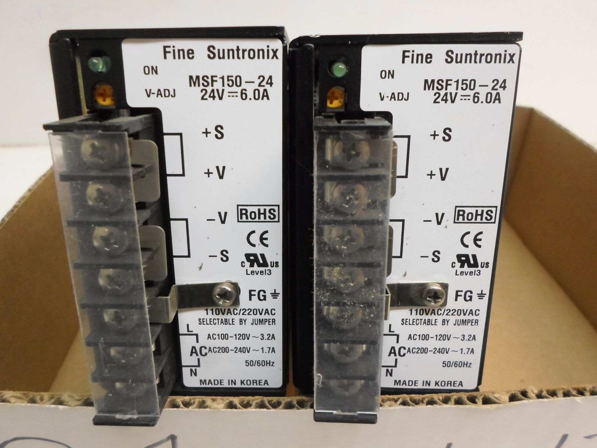 LOT OF TWO FINE SUNTRONIX MSF150-24 POWER SUPPLY - Image 2 of 2