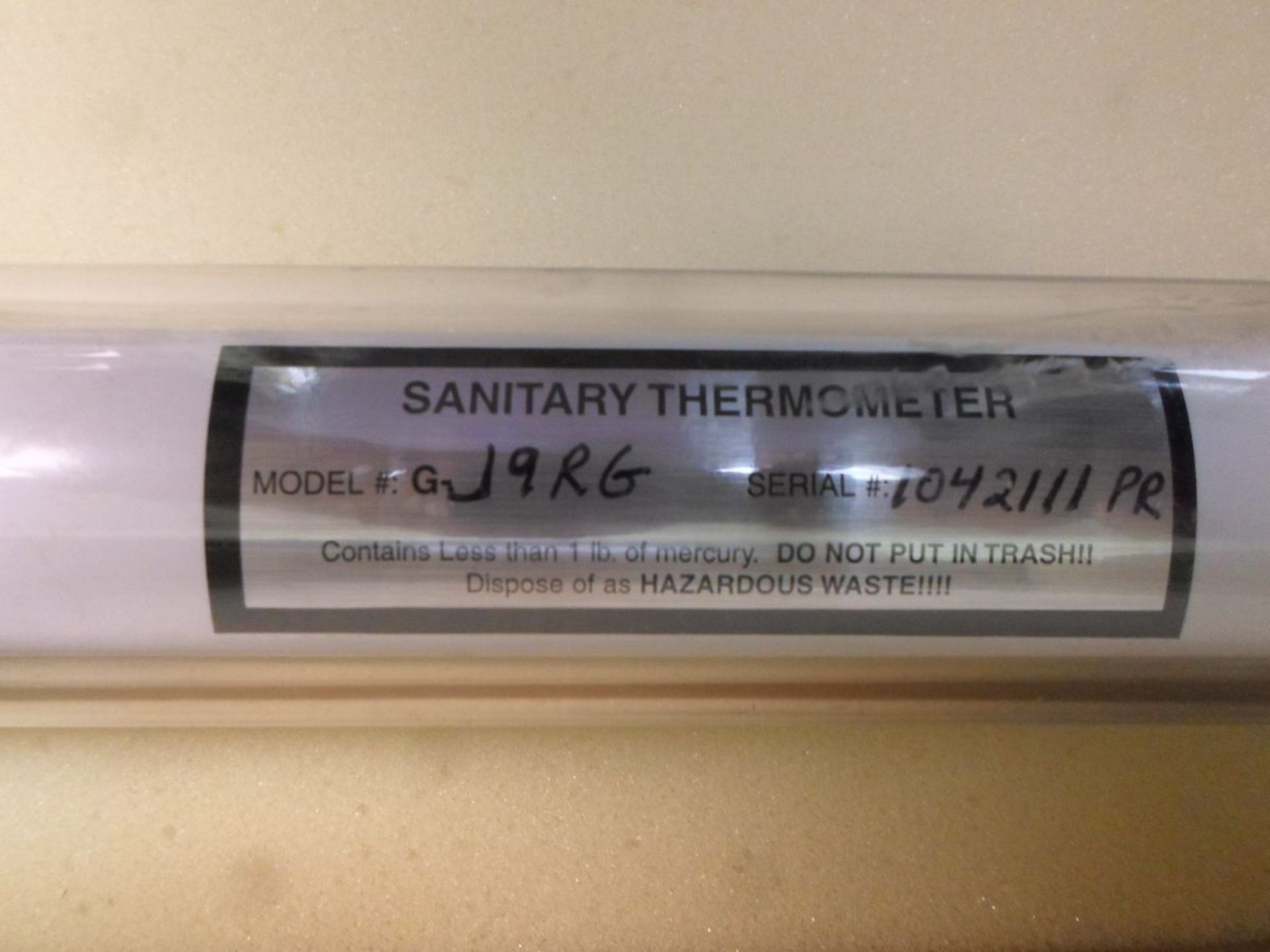 LOT OF TWO NEW SANITARY THERMOMETER G-J9RG 2" - Image 2 of 2