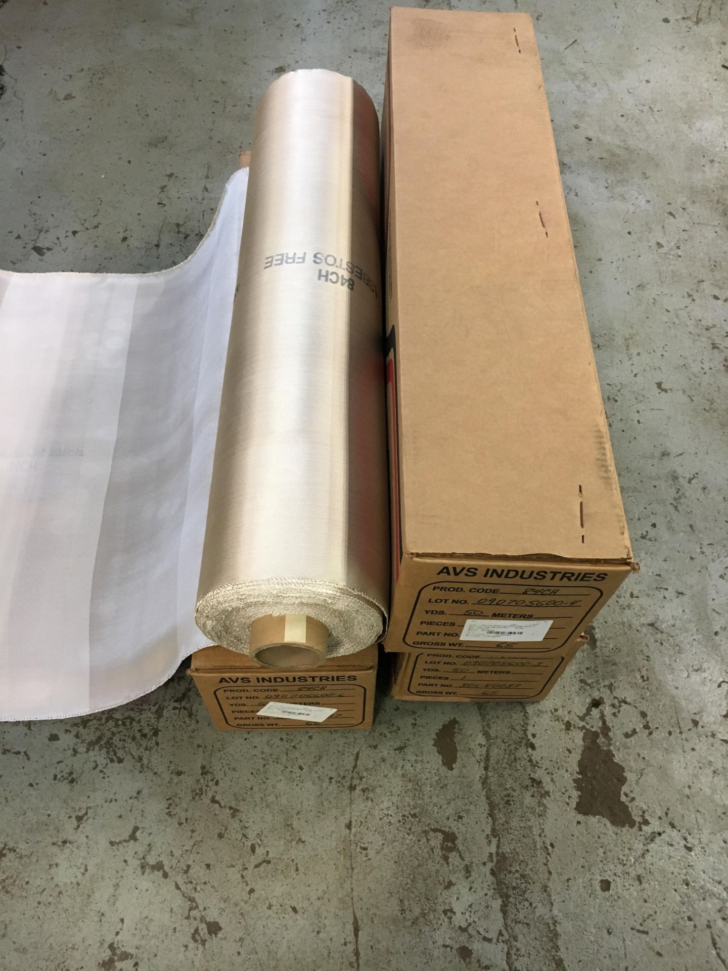 LOT OF 4 AVS INDUSTRIES HIGH TEMPERATURE WELDING BLANKET 306-80037 84CH 50 YARDS - Image 2 of 3