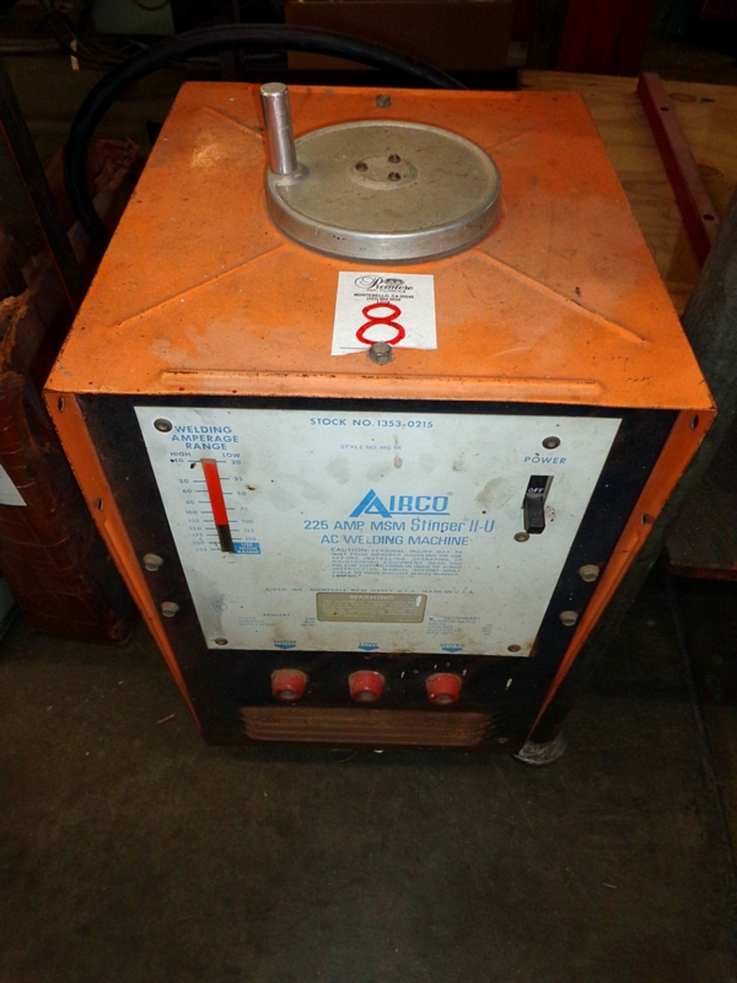 AIRCO 225AMP A/C WELDING MACHINE