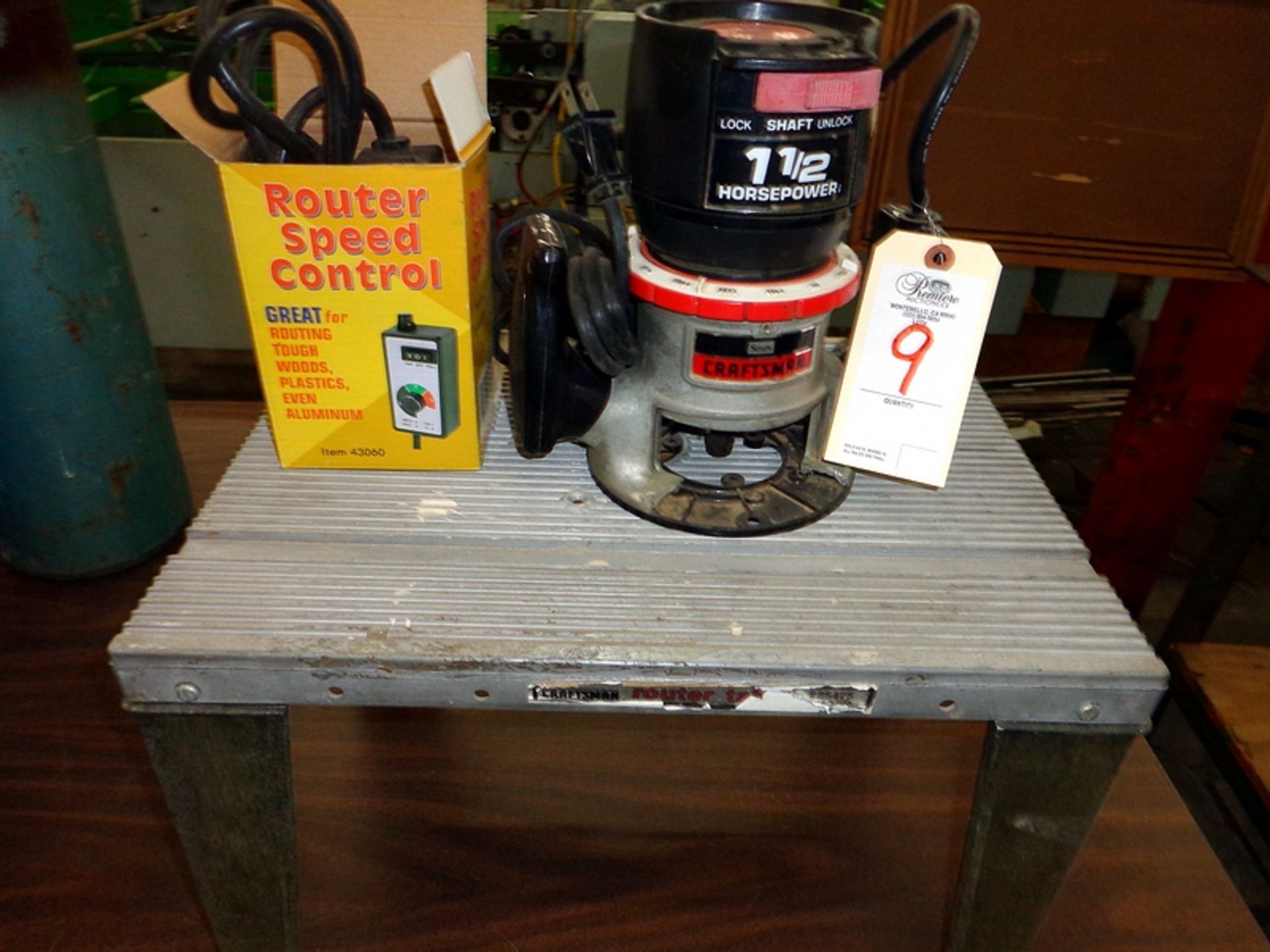 CRAFTSMAN 1-1/2 HP ROUTER w/ TABLE & SPEED CONTROL