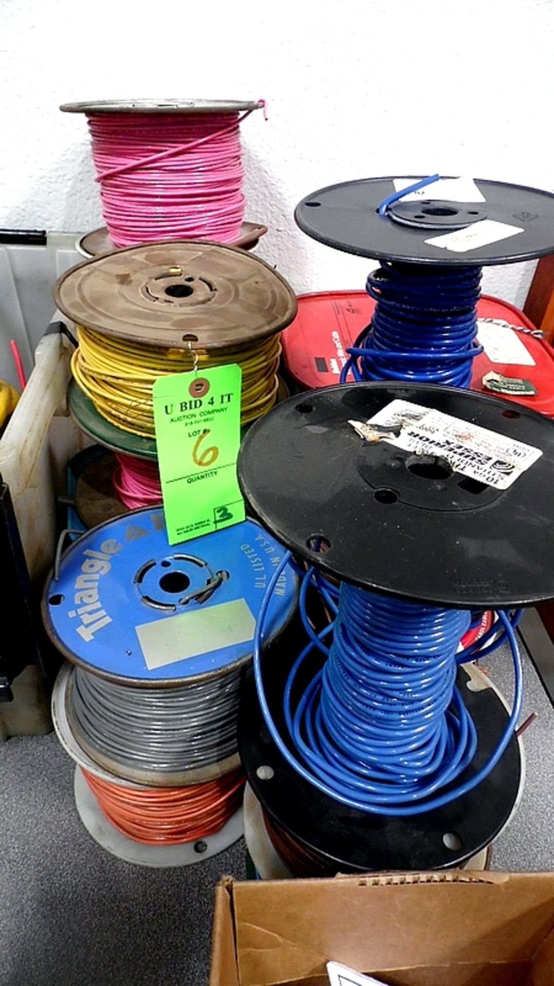 ASSORTED WIRE SPOOLS