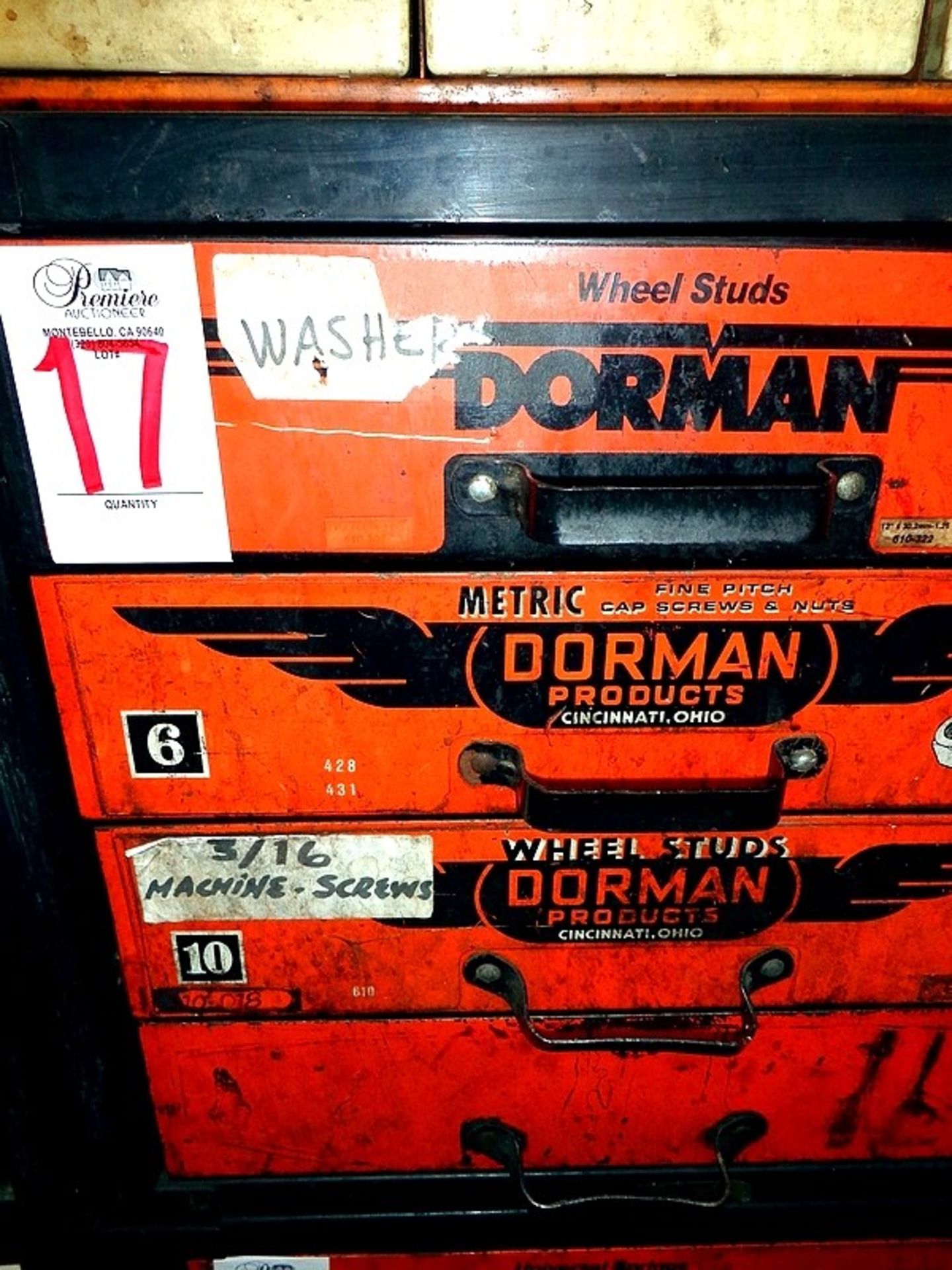 DORMAN BIN w/ 3/16 MACHINE SCREWS, WASHERS