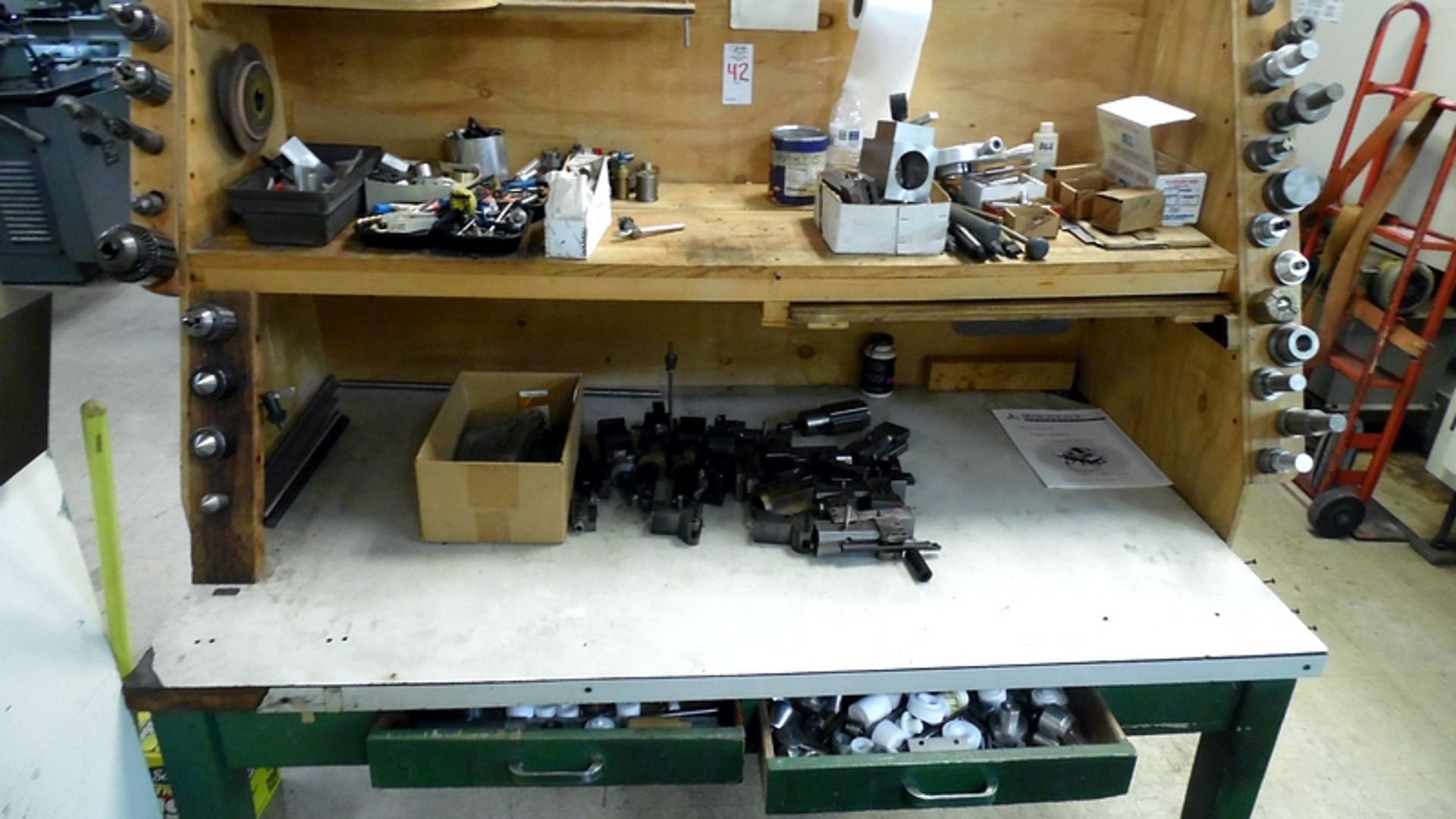 ASSORTED TOOLING w/ CABINET