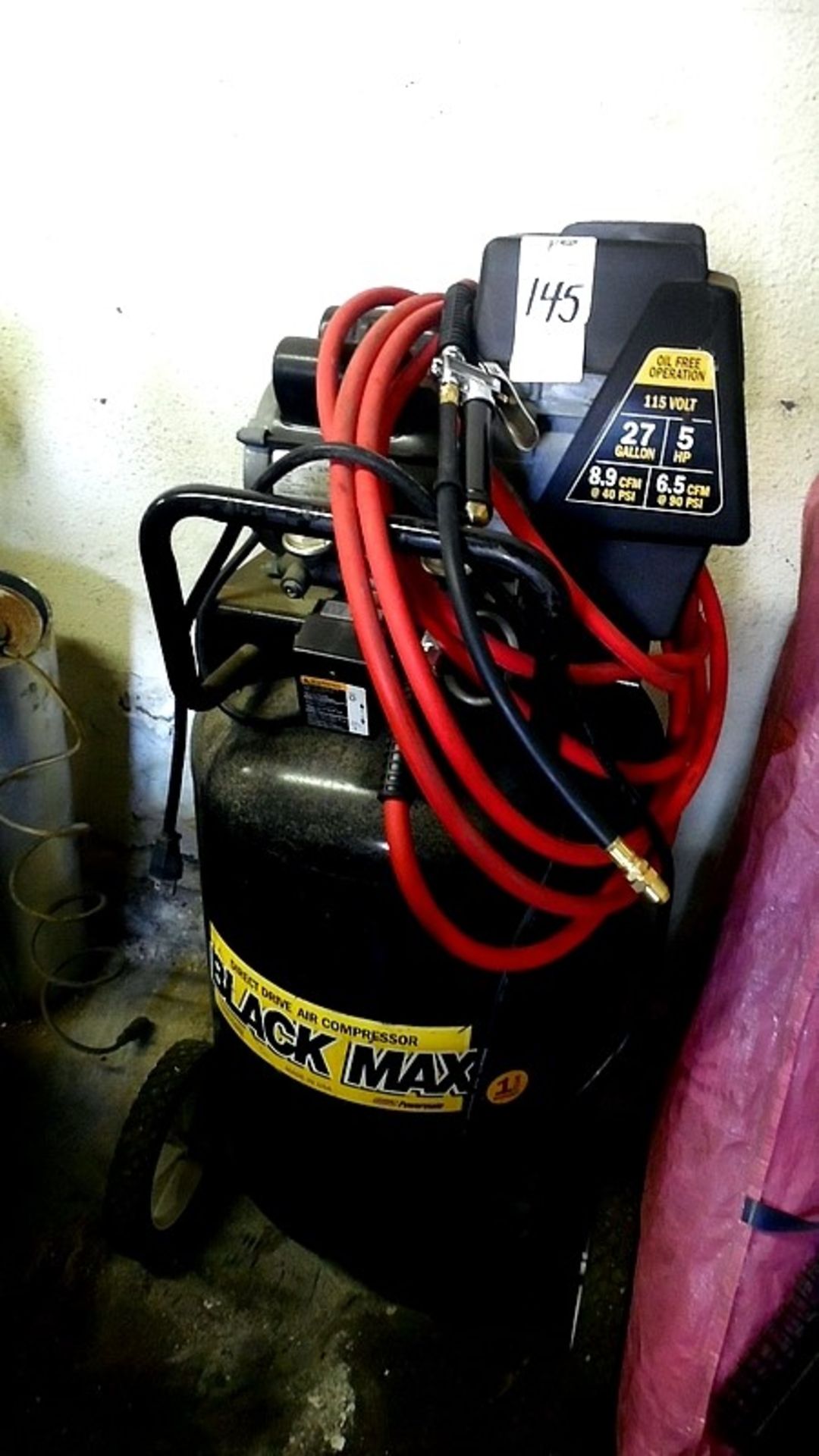 BLACK MAX 5-HP VERTICAL COMPRESSOR