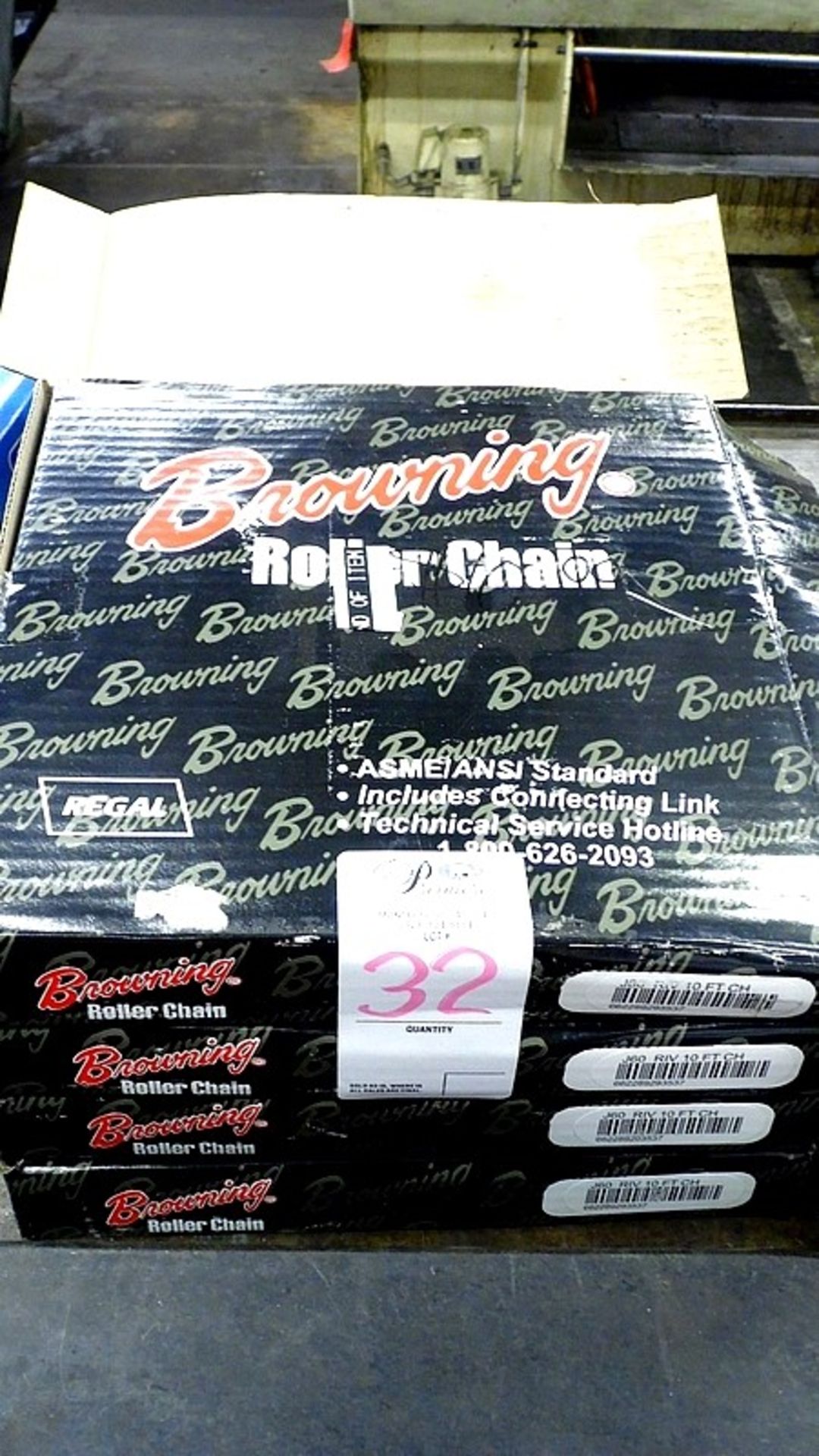 BOXES OF BROWNING ROLLER CHAINS