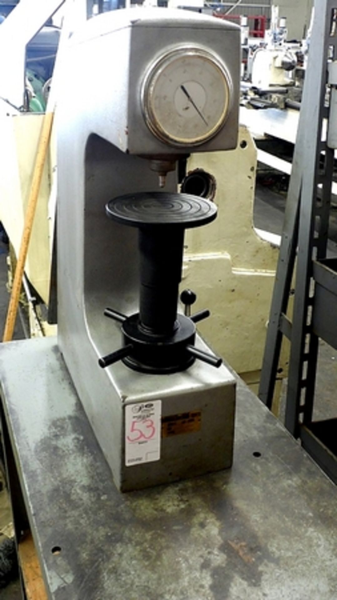 ROCKWELL HARDNESS TESTER w/ TABLE