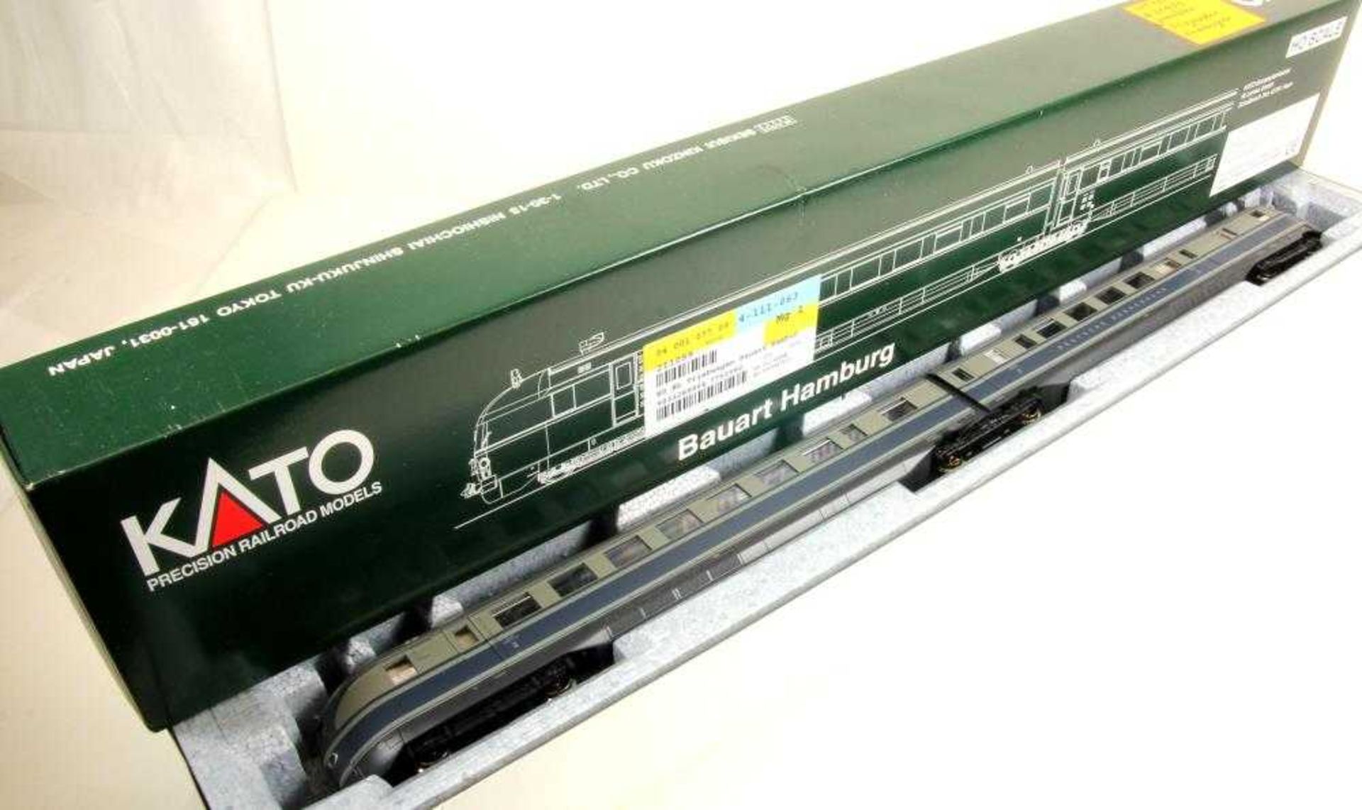 Kato HO 211059 Gleichstrom analog. Triebwagen blau/grau der DB. SVT 137 ...