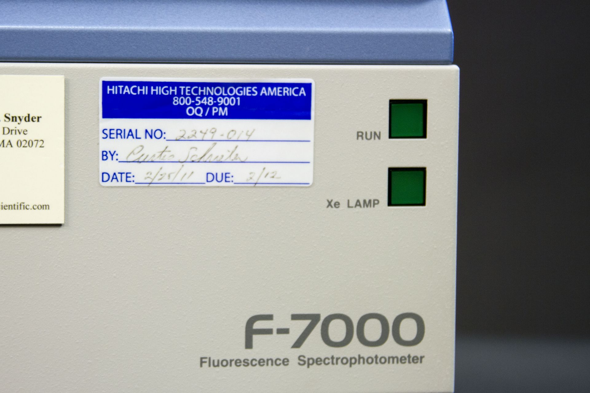 Hitachi F-7000 Fluorescence Spectrophotometer (New in 2011) - Image 4 of 8
