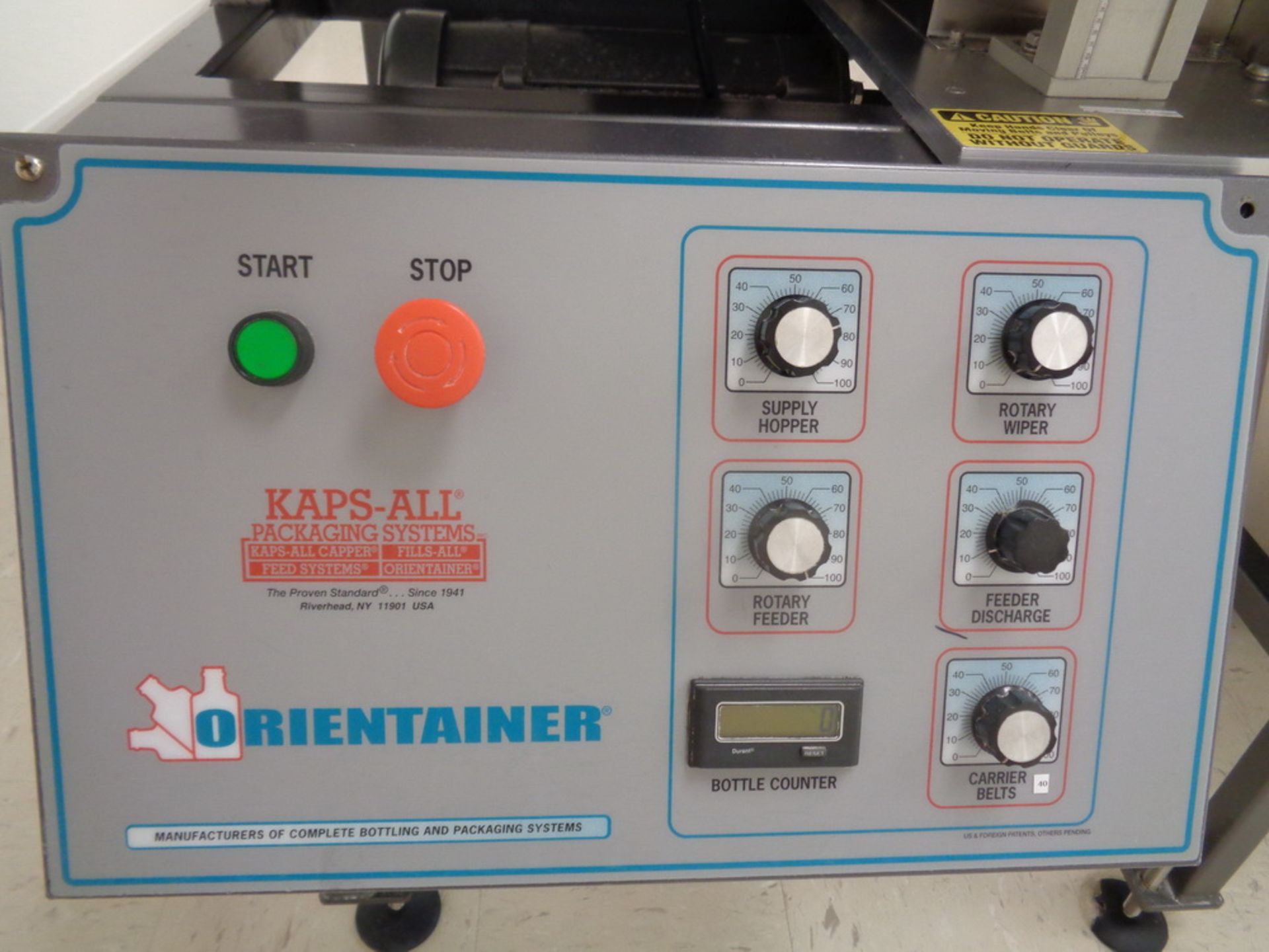 KAPS-ALL RANDOM BOTTLE UNSCRAMBLER, MODEL AU-3, SERIAL NUMBER 5110: SEE AUCTIONEER NOTE - Image 7 of 13