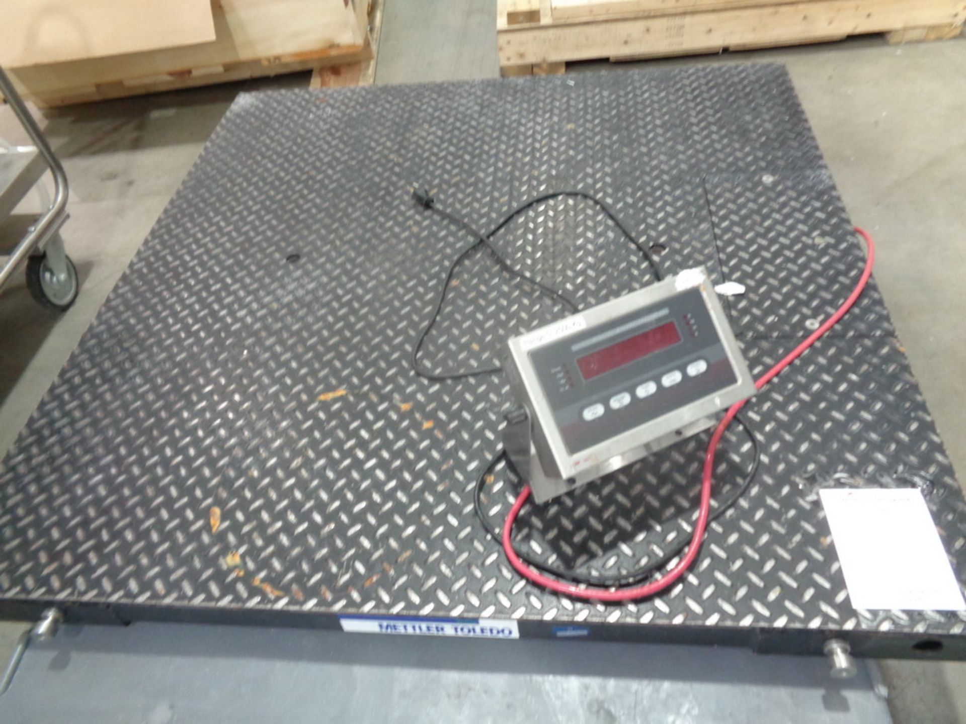 RICE LAKE ELECTRONIC PLATFORM SCALE, MODEL IG355A-21A, SERIAL NUMBER 14632, 48”X48” PLATFORM, 250 KG