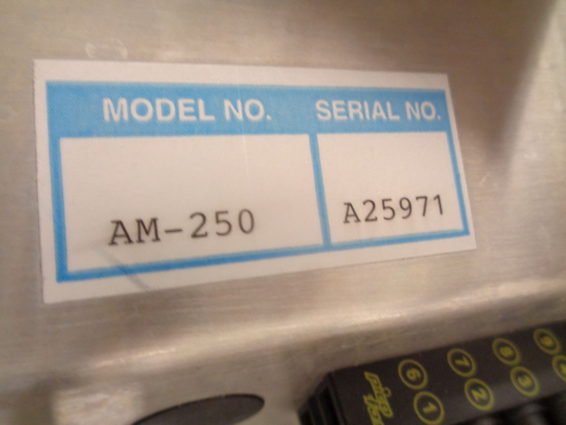 AUTOMATE INDUCTION CAP SEALER, MODEL AM-250, SERIAL NUMBER A25971, SEE AUCTIONEER NOTE - Image 5 of 8