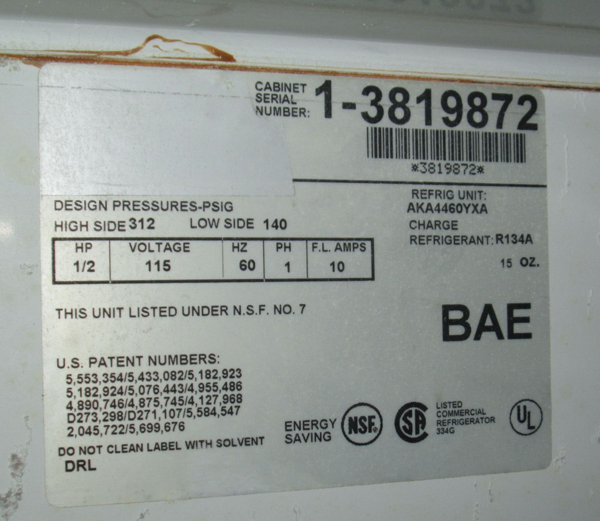 BIOCOLD ENVIRONMENTAL INC. LABORATORY REFRIGERATOR UNIT AKA4460YXA. - Image 4 of 6