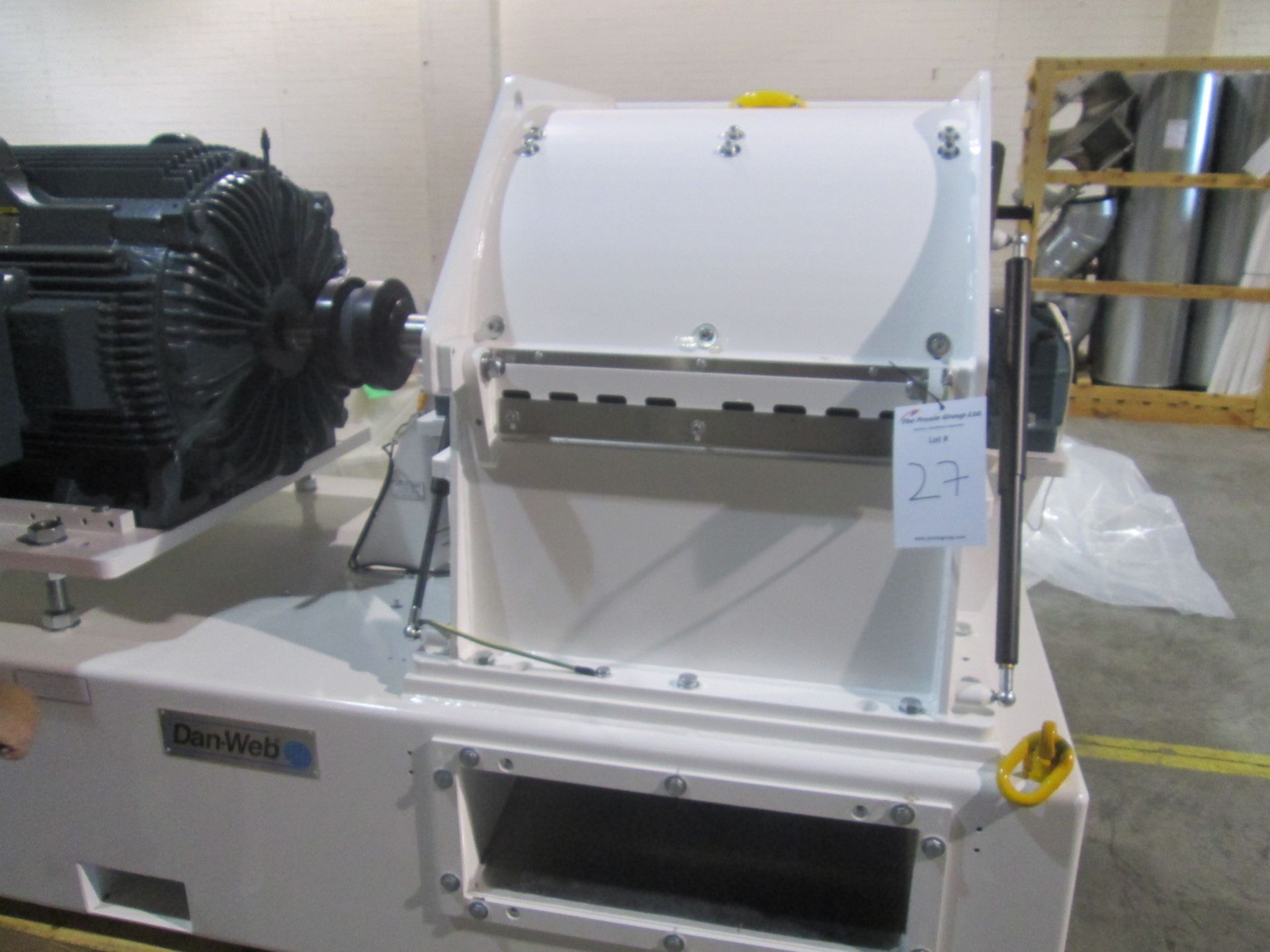 Unused Dan Web Hammer Mill, carbon steel construction, 125 hp main drive, motorized feed chute, - Image 3 of 27