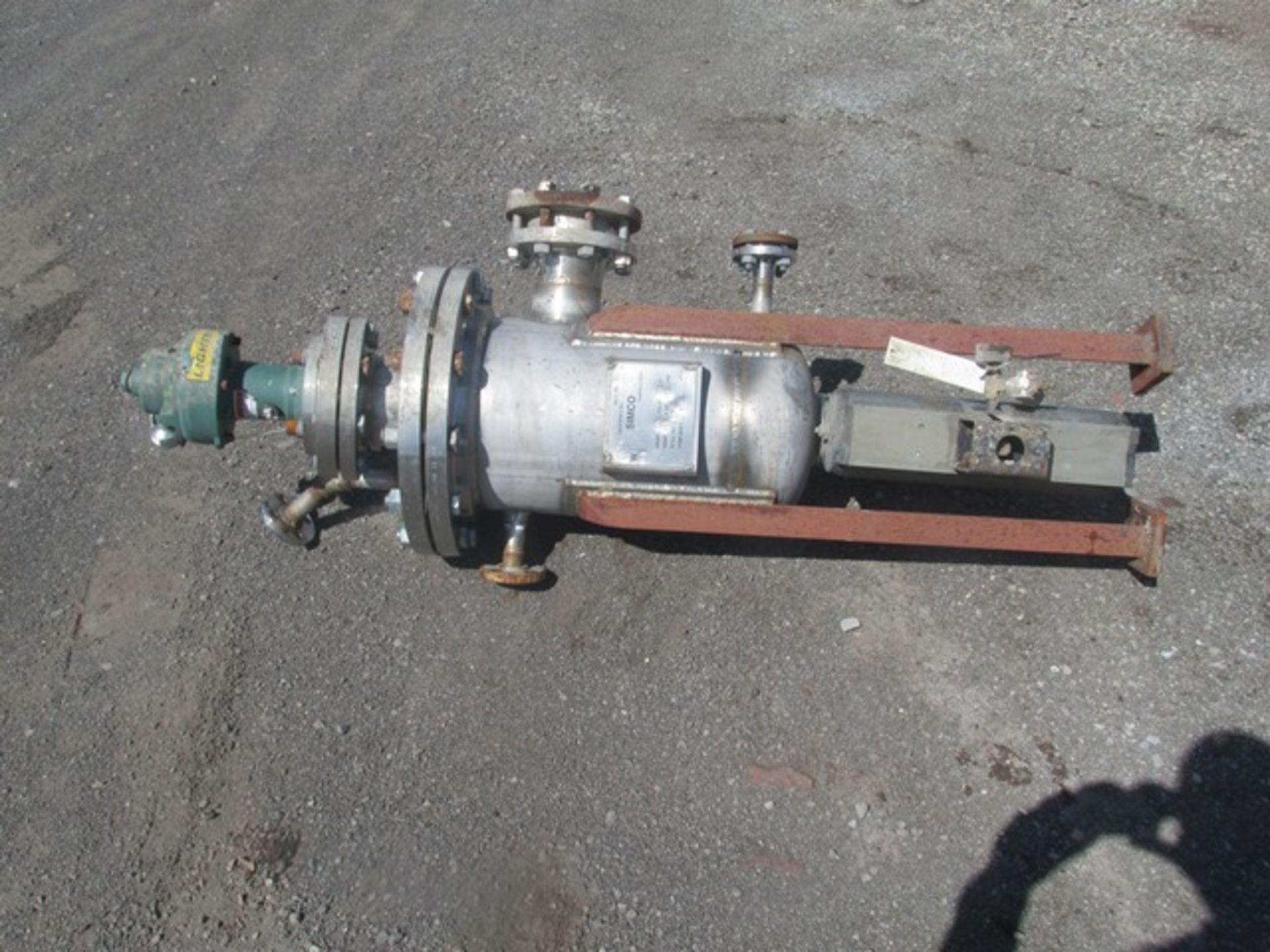 9 gallon Simco receiver tank, stainless steel construction, approx. 12" diameter x 18" straight side - Image 3 of 7