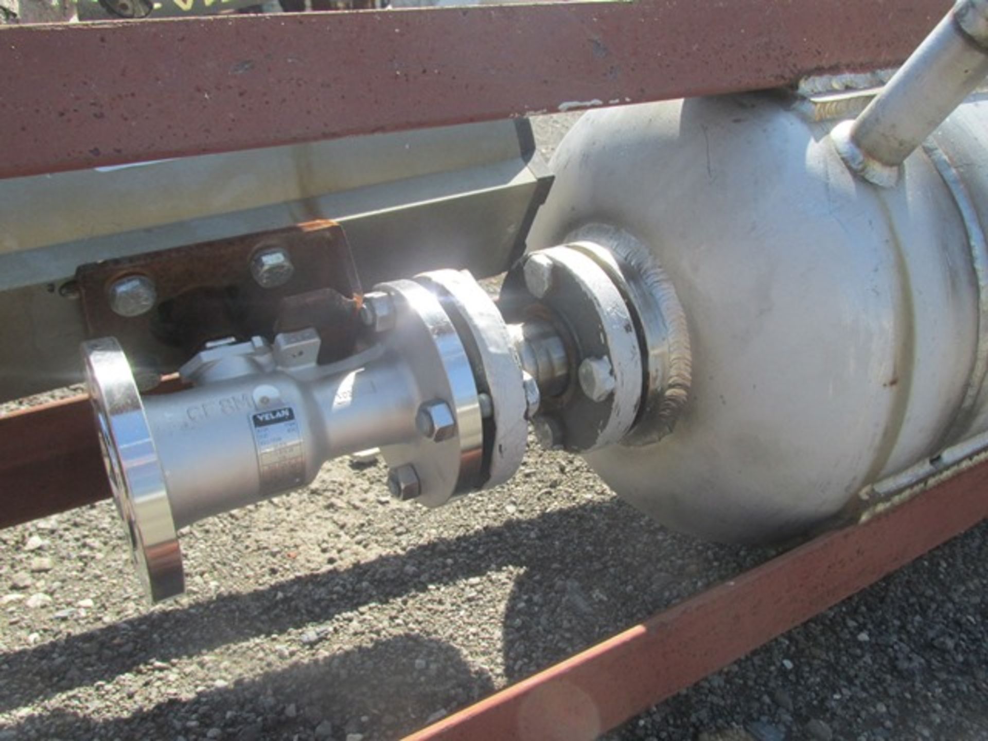 9 gallon Simco receiver tank, stainless steel construction, approx. 12" diameter x 18" straight side - Image 6 of 7