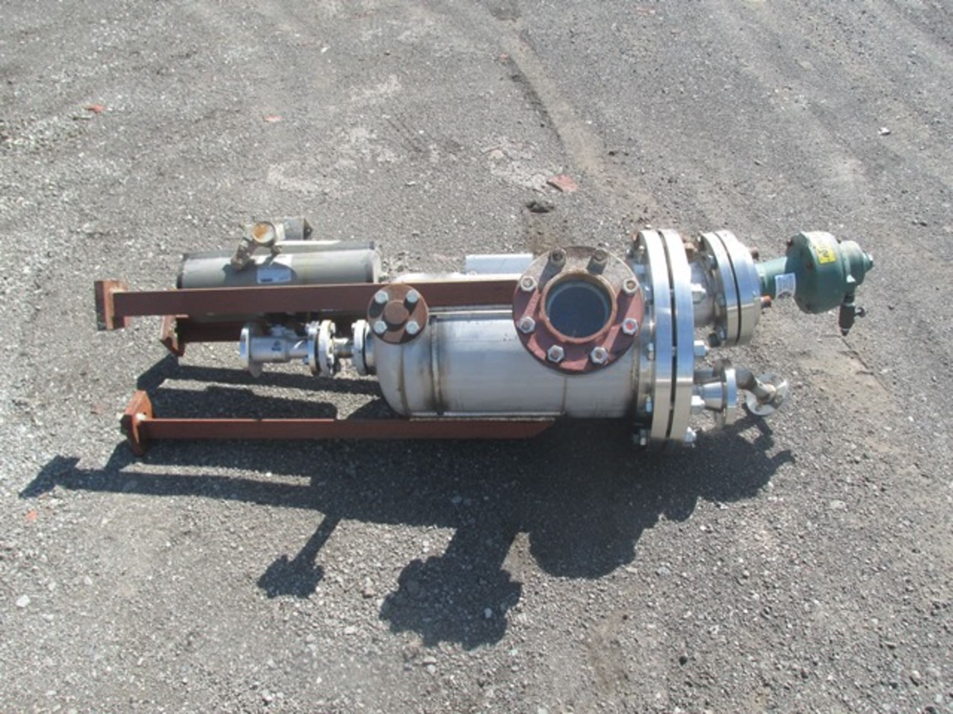 9 gallon Simco receiver tank, stainless steel construction, approx. 12" diameter x 18" straight side