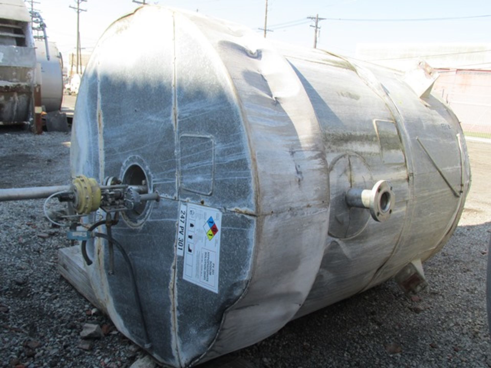 1,000 gallon Whiting Metals kettle, 304 stainless steel construction, dish top and bottom, - Image 4 of 9