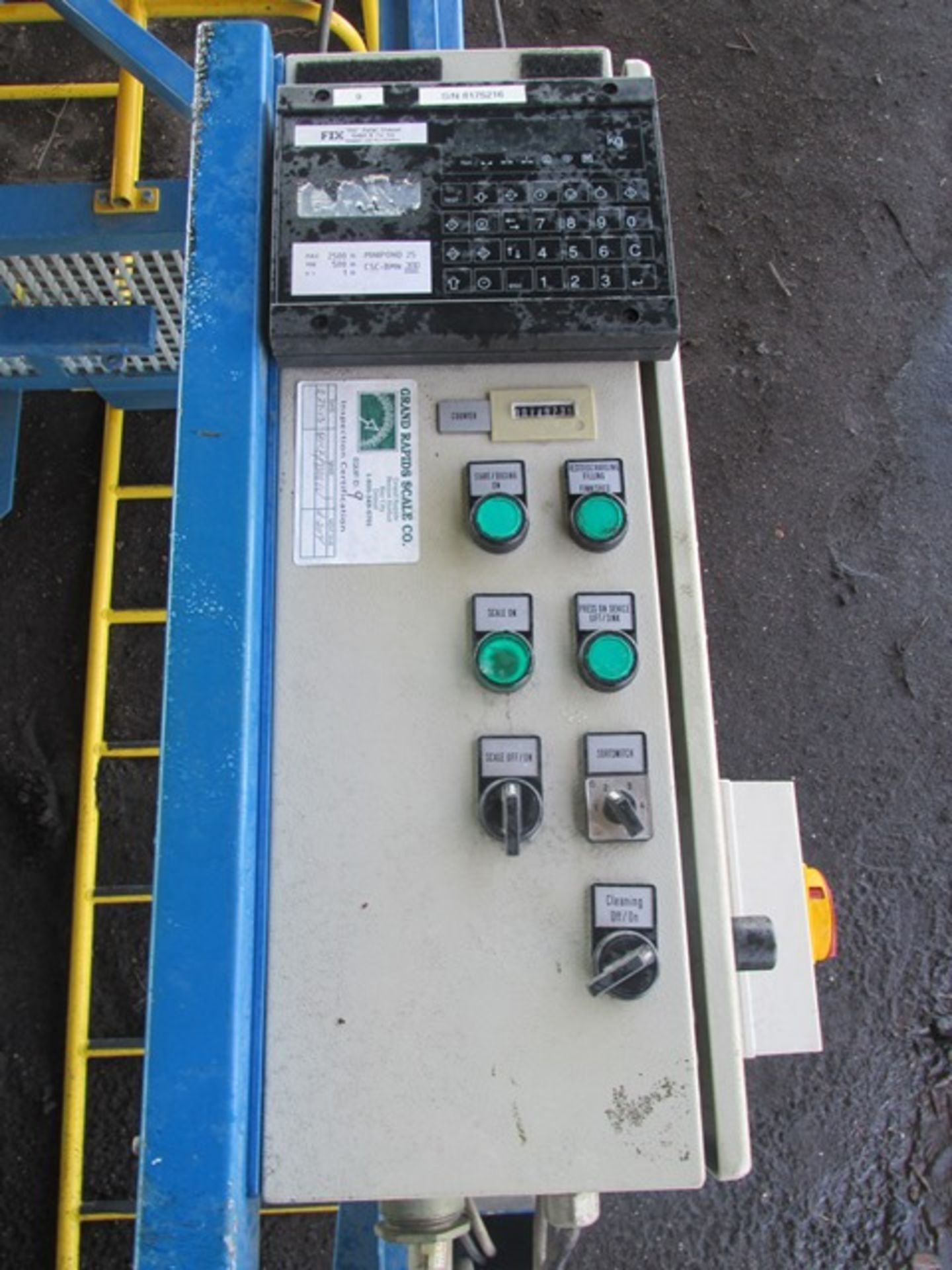 Used FIX Peter Steimel GmBH super sack/gaylord loading station, w/loading head, Scale, & Controls - Image 7 of 10