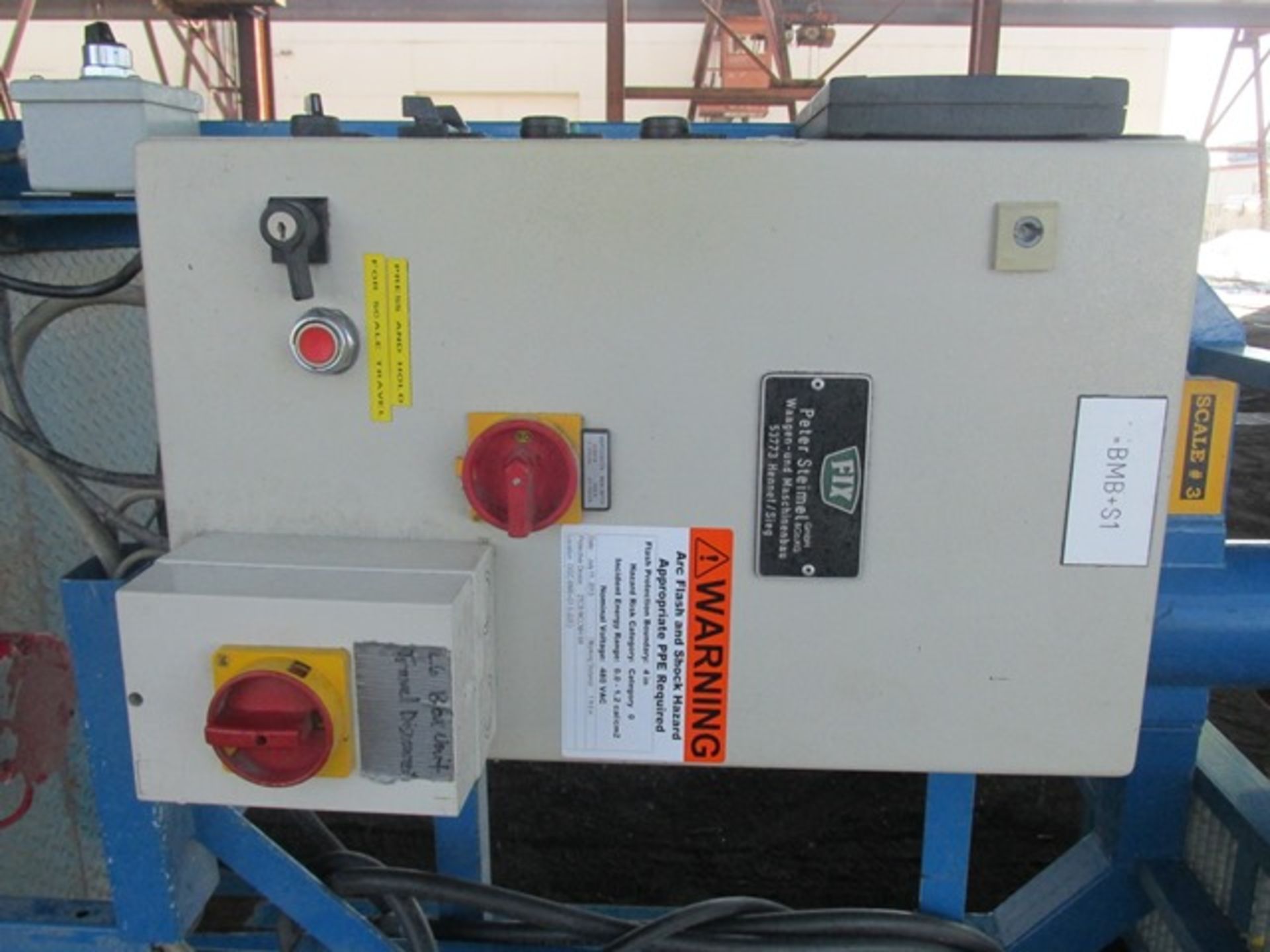 Used FIX Peter Steimel GmBH super sack/gaylord loading station, w/loading head, Scale, & Controls - Image 6 of 10