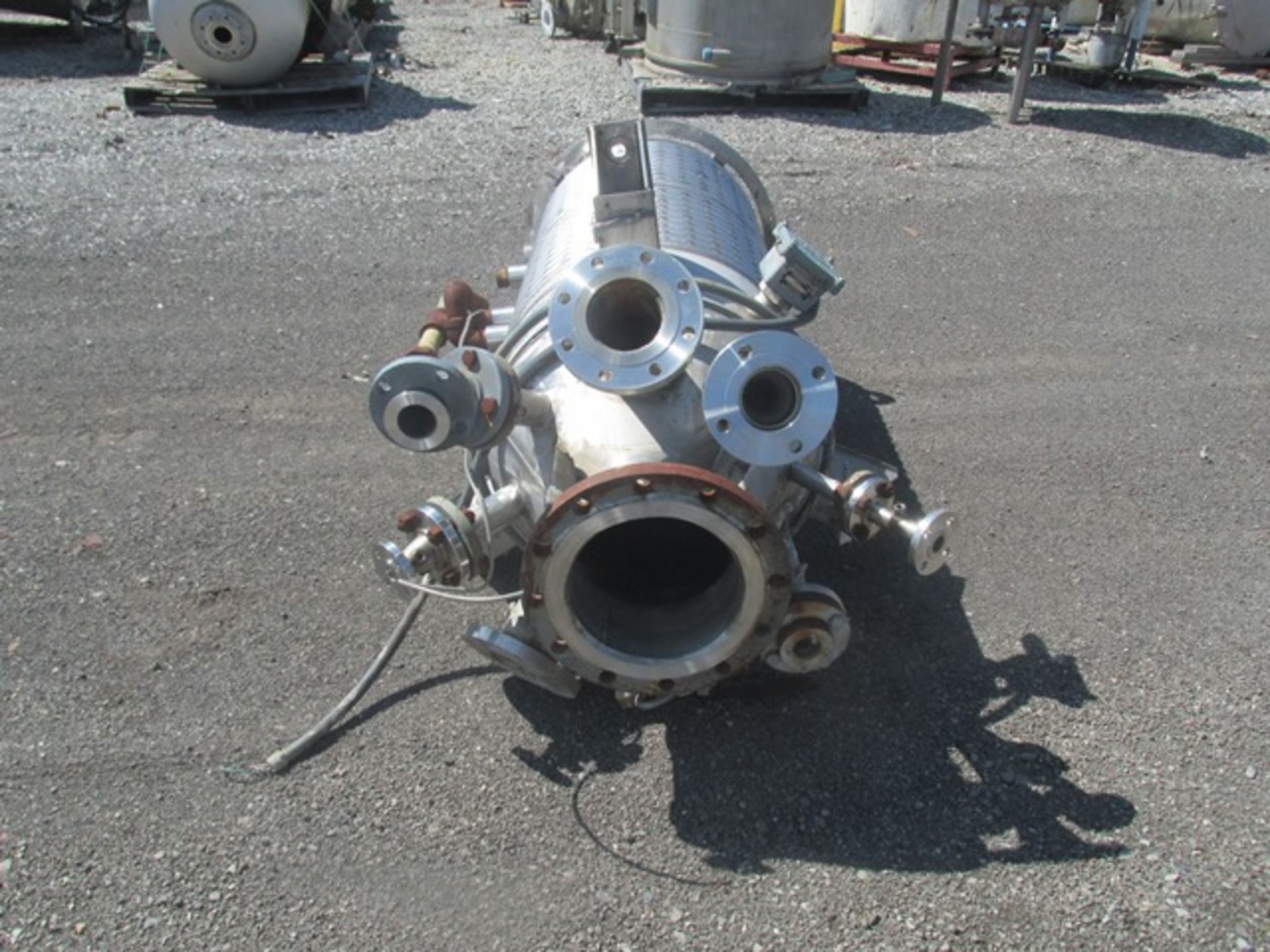 100 gallon Tolan reactor body, stainless steel construction,approx. 24" diameter x 48" straight side - Image 4 of 9