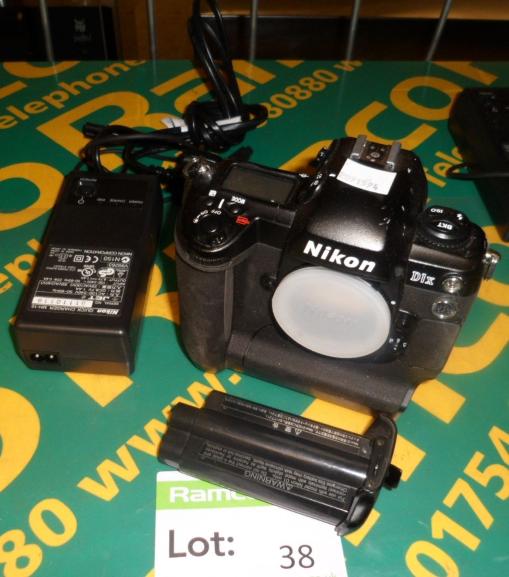 Nikon D1X Camera body, MH-16 Quick Charger, EN-4 Rechargable battery pack