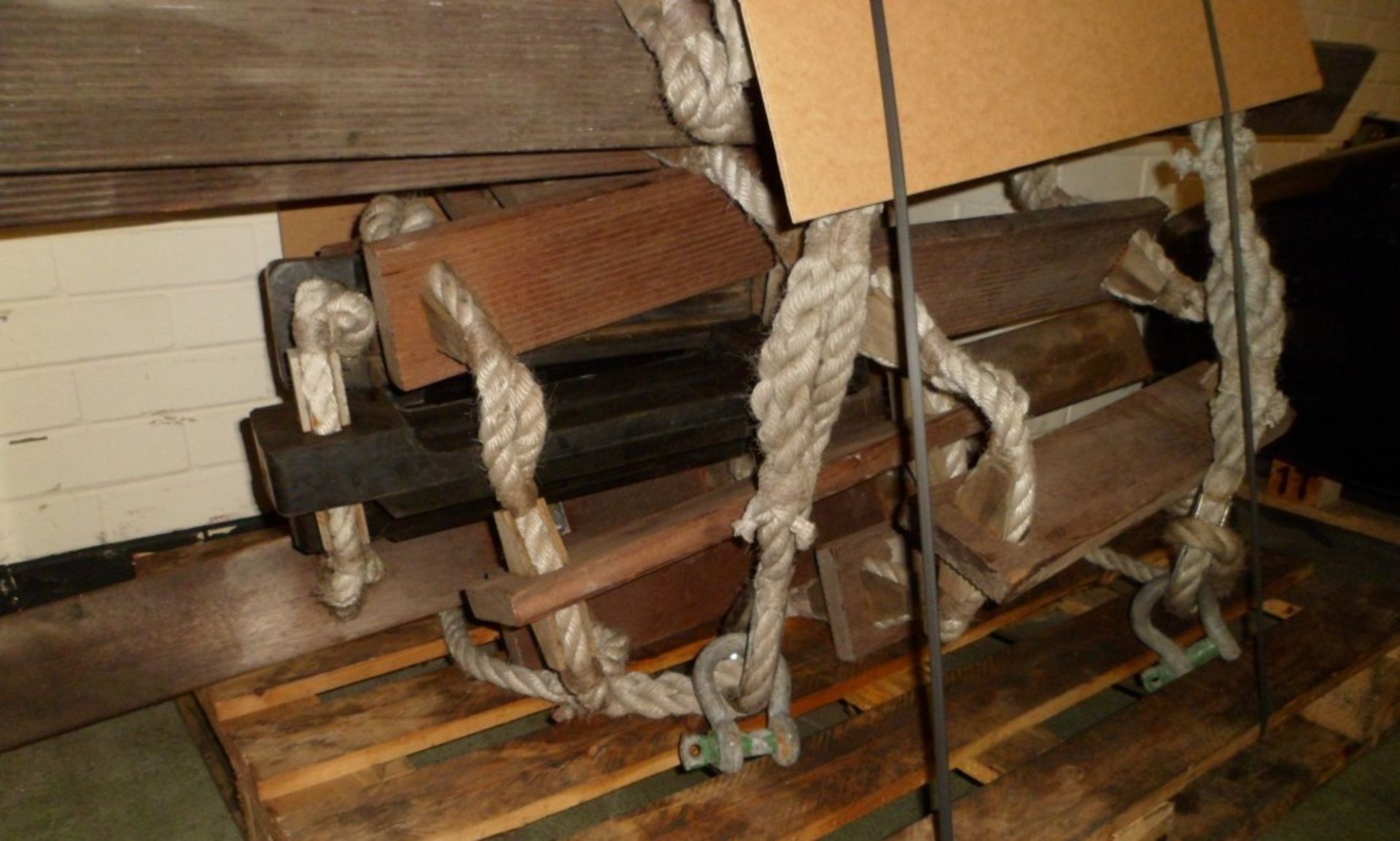 Wooden Rope/Ladder Assembly - Image 2 of 2