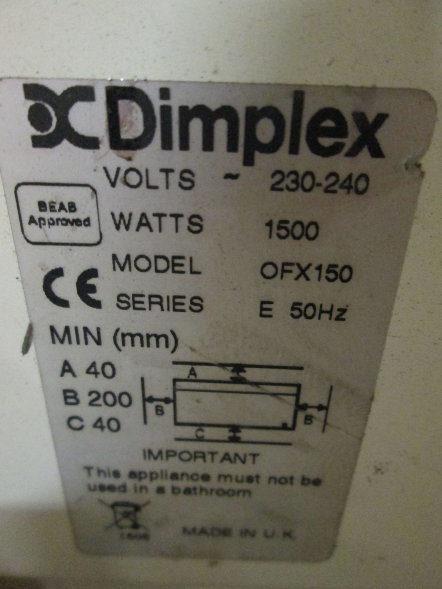 5x Dimplex Oil Radiators - Image 2 of 2